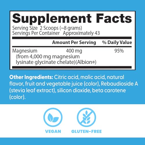 Doctors Best High Absorption Magnesium Powder Lysinate Glycinate 100% Chelated, Muscle Relaxation & Sleep Support, Gluten Free, Vegan, 100% Chelated Net Wt. 12.1 oz (340 Grams), Fruit Punch Flavor Doctor's BESTBuy Supplements Australia