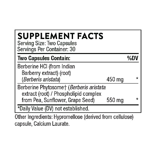 THORNE Berberine - Dual Action Formula with Phytosome Plus Botanical Extract - Support THORNEBuy Supplements Australia
