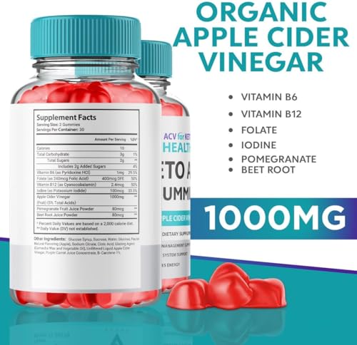 (3 Pack) ACV for Keto Health - Premium Apple Cider Vinegar Gummies – Natural Detox Hidden ElixirBuy Supplements Australia