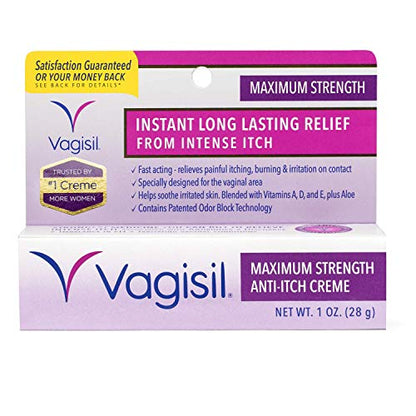 Vagisil Maximum Strength Feminine Anti-Itch Cream with Benzocaine for Women, Helps Relieve Yeast VagisilBuy Supplements Australia