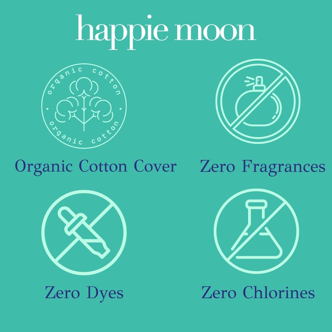 happie moon Tween and Teen Pads | Small Organic Cotton Cover Period Pads | Ultra Thin Cotton Pads Happie MoonBuy Supplements Australia