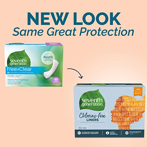 Seventh Generation Pantiliner Pads, Free & Clear, 50 Count Seventh GenerationBuy Supplements Australia