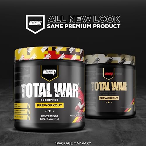 REDCON1 Total War Preworkout - Contains 320mg of Caffeine from Green Tea, Juniper REDCON1Buy Supplements Australia