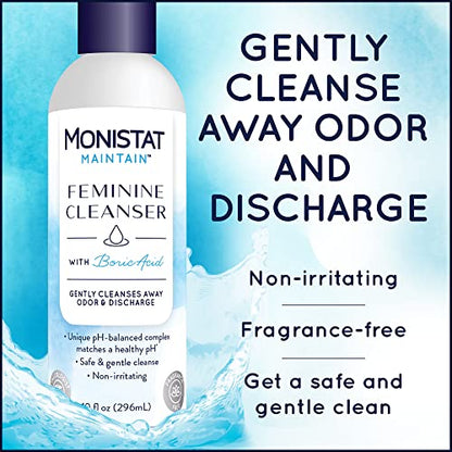 Monistat Boric Acid Feminine Cleanser, Fragrance Free Feminine Wash, 10 Fl MonistatBuy Supplements Australia