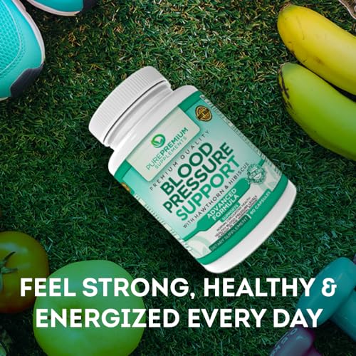 PurePremium Blood Pressure Support Supplement with Hawthorn, Hibiscus & Garlic Extract PurePremium SupplementsBuy Supplements Australia