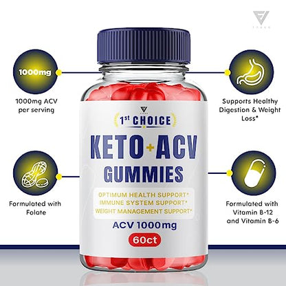 (2 Pack) 1st Choice Keto ACV Gummies, First Choice Gummies Advanced ACV - 1st Choice FyvusBuy Supplements Australia