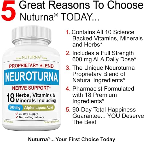 Neuropathy Support Supplement with 600 mg Pure Alpha Lipoic Acid NuturnaBuy Supplements Australia