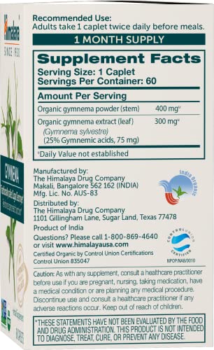 Himalaya Organic Gymnema Herbal Supplement for Weight Management, USDA Certified HimalayaBuy Supplements Australia