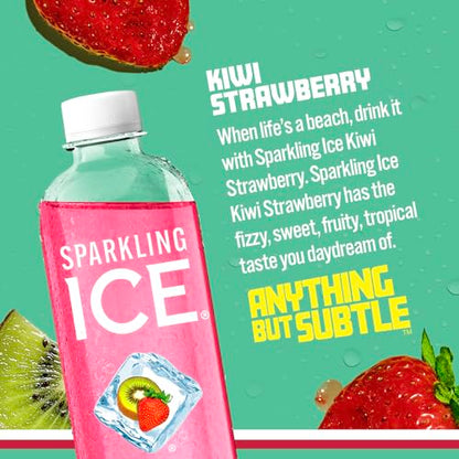Sparkling Ice, Kiwi Strawberry Sparkling Water, Zero Sugar Flavored Water, with Antioxidant Sparkling ICEBuy Supplements Australia