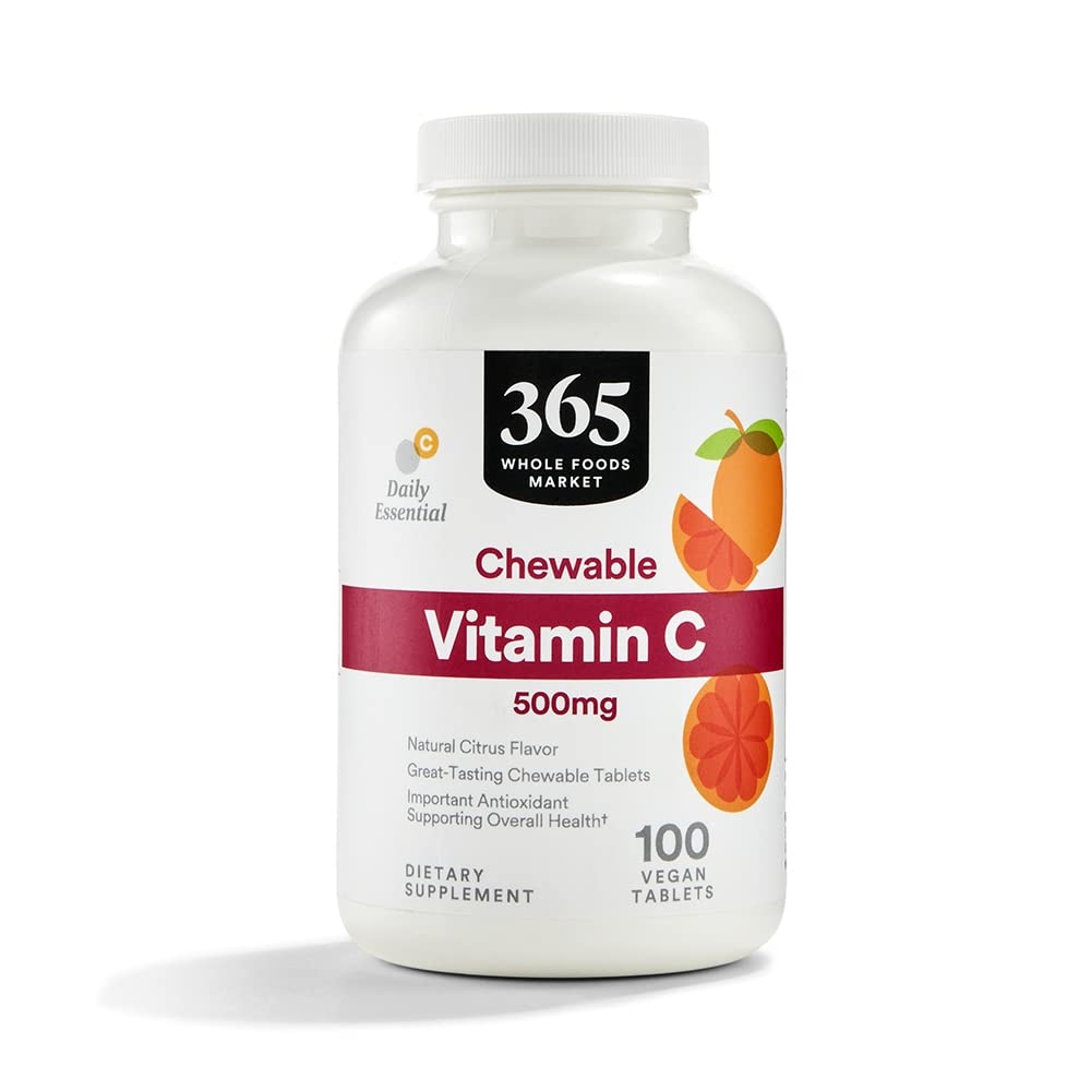 365 by Whole Foods Market, Vitamin C Chewable 500Mg, 100 Tablets 365 by Whole Foods MarketBuy Supplements Australia