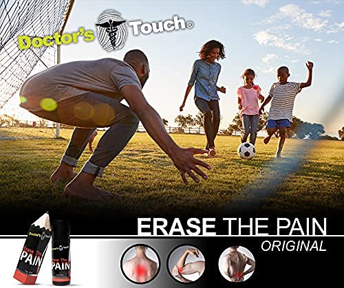 Doctor's Touch Erase The Pain Relief Roll On - Fast Acting Topical Pain Relief Roll On for Nerves, Joints, All Muscle Soreness and Discomfort - Roll on Muscle Pain Relief Doctor's TouchBuy Supplements Australia