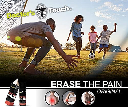 Doctor's Touch Erase The Pain Relief Roll On - Fast Acting Topical Pain Relief Roll On for Nerves, Joints, All Muscle Soreness and Discomfort - Roll on Muscle Pain Relief Doctor's TouchBuy Supplements Australia