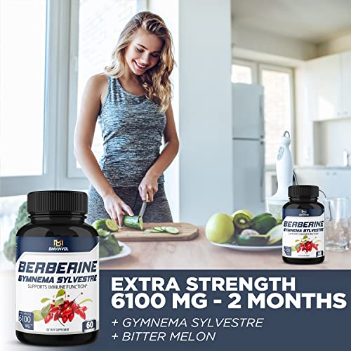 BMVINVOL 5-in-1 Berberine Supplement 6100mg with Ceylon Cinnamon, Gymnema Sylvestre BMVINVOLBuy Supplements Australia