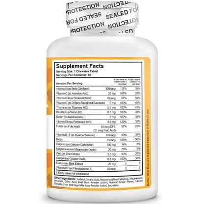 NuBest Doctor Taller Kids - Kids Multivitamins, Toddler Vitamins - Support Healthy, Immunity and Bone Strength for Ages 2 to 9 NuBest