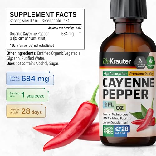 MAUWE HERBS Cayenne Pepper Supplement - Organic Cayenne Pepper Tincture MAUWE HERBSBuy Supplements Australia