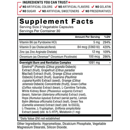 Force Factor LeanFire PM Weight Loss Pills for Women & Men, Fat Burner & Overnight Force FactorBuy Supplements Australia