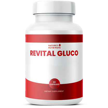 Revital Gluco – Daily Supplement with Vitamin C, Vitamin E, Magnesium, Biotin, Zinc & 10+ Botanical Ingredients – Made in USA, Non-GMO, Stimulant-Free Formula – 60 Caps (30 Servings), 1 Month Supply Nature’s NutriWaveBuy Supplements Australia