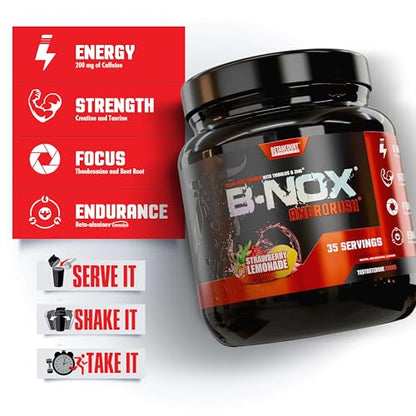 Betancourt Nutrition B-Nox Androrush Pre Workout with Creatine Blend | BCAAs & Beta Betancourt NutritionBuy Supplements Australia