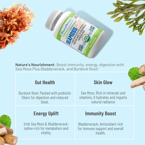 Power By Naturals Sea Moss Plus - USDA Certified Organic Wildcrafted Irish Seamoss Power By NaturalsBuy Supplements Australia