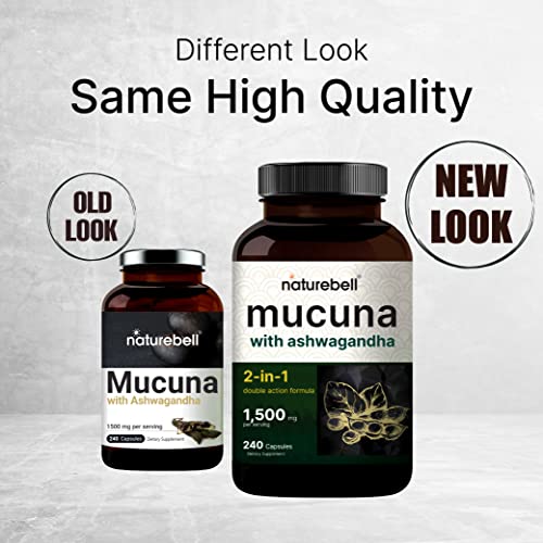 Mucuna Pruriens Capsules, Triple Strength 1500mg Per Serving, 2 in 1 Formula NatureBellBuy Supplements Australia
