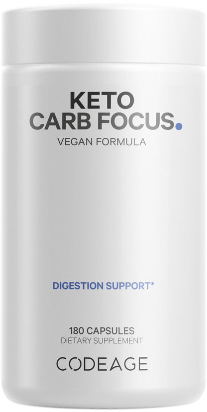 Codeage Keto Carb, White Kidney Bean, Green Tea & Cinnamon Bark Supplement, Triple Action Keto Cheat Vegan Pills, Ketogenic, Low Carb Diet Sugar, 3 Months Supply, Non-GMO, Gluten-Free, 180 Capsules CodeageBuy Supplements Australia