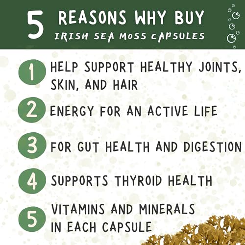 healblend Organic Irish Moss, Bladderwrack, Burdock, & BioPerine - 1405mg with Black Pepper healblendBuy Supplements Australia