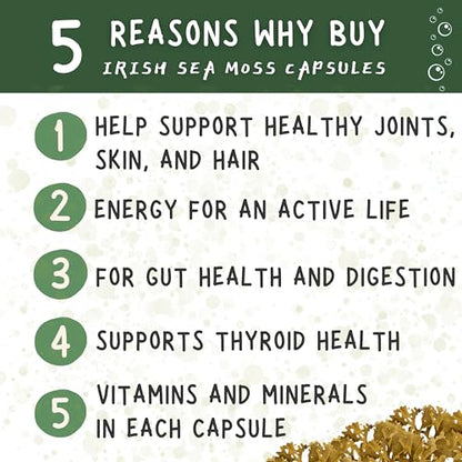 healblend Organic Irish Moss, Bladderwrack, Burdock, & BioPerine - 1405mg with Black Pepper healblendBuy Supplements Australia