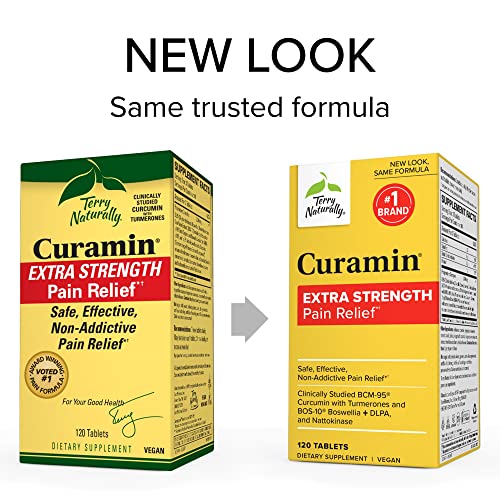 Terry Naturally Curamin Extra Strength - 120 Tablets - Non-Addictive Pain Relief Supplemen Terry NaturallyBuy Supplements Australia