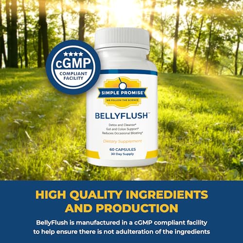 Simple Promise - BellyFlush - Detox and Colon Cleanse - Supports Digestive Health, 60 Capsules Simple PromiseBuy Supplements Australia