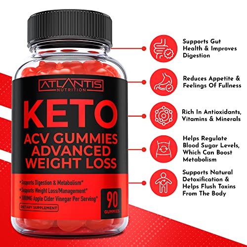 Keto ACV Gummies for Weight Loss - Supports Digestion, Advanced Weight Loss, Detox Atlantis NutritionBuy Supplements Australia