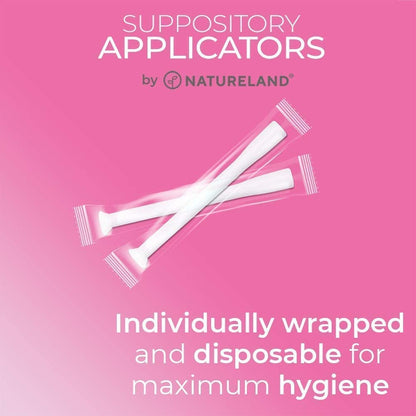 Natureland [40 Count Boric Acid Suppositories 600mg w/ [20 Pack] Vaginal Applicator - Feminine Care NaturelandBuy Supplements Australia