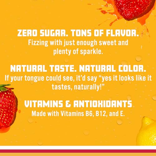 Sparkling Ice, Strawberry Lemonade Sparkling Water, Zero Sugar Flavored Water Sparkling ICEBuy Supplements Australia