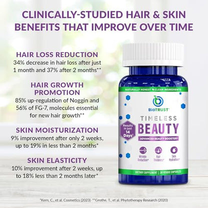 BioTrust Timeless Beauty Ceramide Booster – Hair & Skin Restoring Phytoceramides BioTrustBuy Supplements Australia