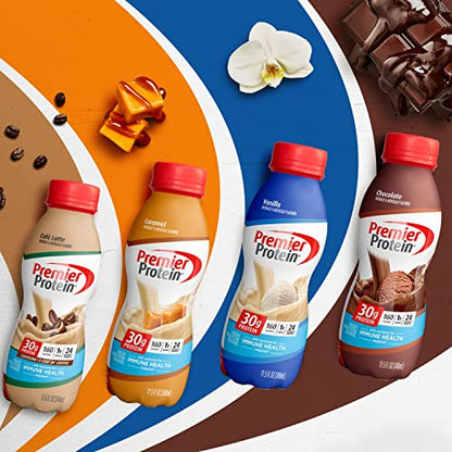 Premier Protein Shake, Café Latte Liquid, 30g Protein, 1g Sugar, 24 Vitamins & Minerals Premier ProteinBuy Supplements Australia
