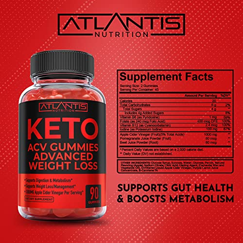 Keto ACV Gummies for Weight Loss - Supports Digestion, Advanced Weight Loss, Detox Atlantis NutritionBuy Supplements Australia
