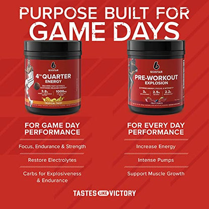 Six Star 4th Quarter Energy Preworkout for Men & Women with Caffeine, Betaine, Taurine Six StarBuy Supplements Australia