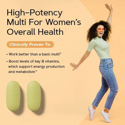 GNC Women’s Energy and Metabolism Multivitamin Caplets, Clinically Proven, Calorie Burn, Focus, 100mg Caffeine, Active Nutrition, Immune, Bone GNCBuy Supplements Australia