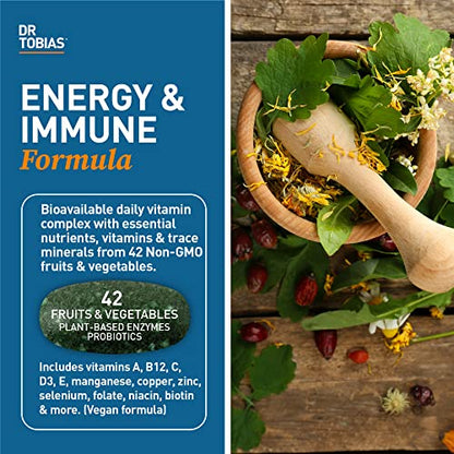 Dr. Tobias Adult Multivitamin for Women & Men, Energy & Immune Support from 42 Fruits Dr. TobiasBuy Supplements Australia
