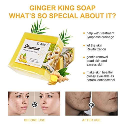 REVIGLAM Ginger Bar Soap, Vegan Slimming Ginger Bath Soap, Effective Weight Loss REVIGLAMBuy Supplements Australia