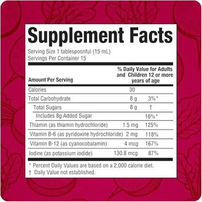 Rabano Yodado Ionized Radish Dietary Liquid Supplement with Iodine, Vitamin B1, B6 & B12, Wellness & Digestive Support, Helps Maintain Natural Energy & Nutrient Balance, 8 Fl Oz, Pack of 1 Rabano YodadoBuy Supplements Australia