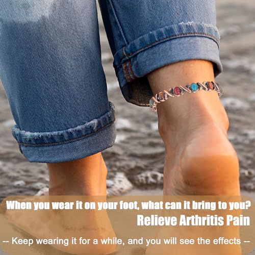 MagVIVACE Copper Anklet for Women for Arthritis and Joint, Magnetic Therapy Ankle Bracelet, Jewelry Gift MagVIVACEBuy Supplements Australia