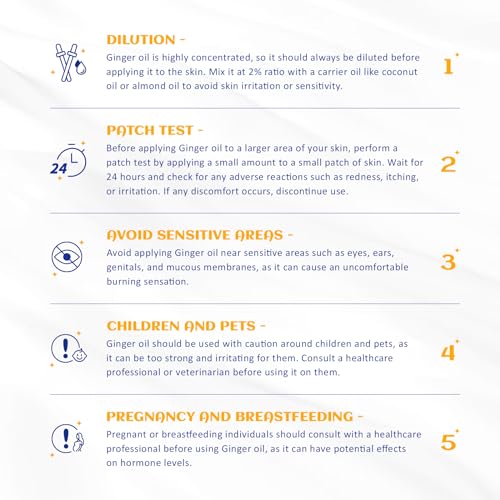 HIQILI Pure Ginger Essential Oil 3.38 Fl Oz, Pure Natural Premium Ginger Oil for Massage HIQILIBuy Supplements Australia