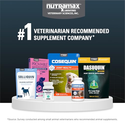 Nutramax Dasuquin for Large Dogs, Joint Health Supplement, Contains Glucosamine for Dogs, Plus Chondroitin, ASU and More, Supports Healthy Joints, Chewable Tablets, 150 Count Nutramax LaboratoriesBuy Supplements Australia