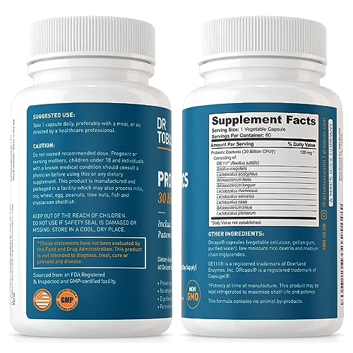 Dr. Tobias Probiotics 30 Billion, 10 Strains, 30 Billion CFU's, Targeted Release Probiotics Dr. TobiasBuy Supplements Australia