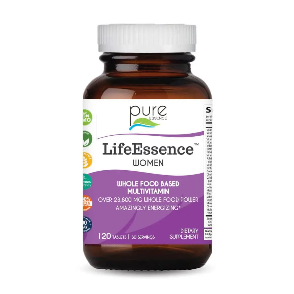 PURE ESSENCE LABS LifeEssence Women's Formula - World's Most Energetic Multiple - The Master Multiple - 120 Tablets PURE ESSENCE LABS