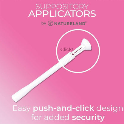 Natureland [40 Count Boric Acid Suppositories 600mg w/ [20 Pack] Vaginal Applicator - Feminine Care NaturelandBuy Supplements Australia