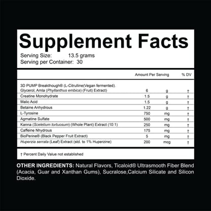 Hyfuel Nutrition Zeus Pump Pre Workout - Pump Focus Energy Power - 3D Pump Breakthrough Hyfuel NutritionBuy Supplements Australia