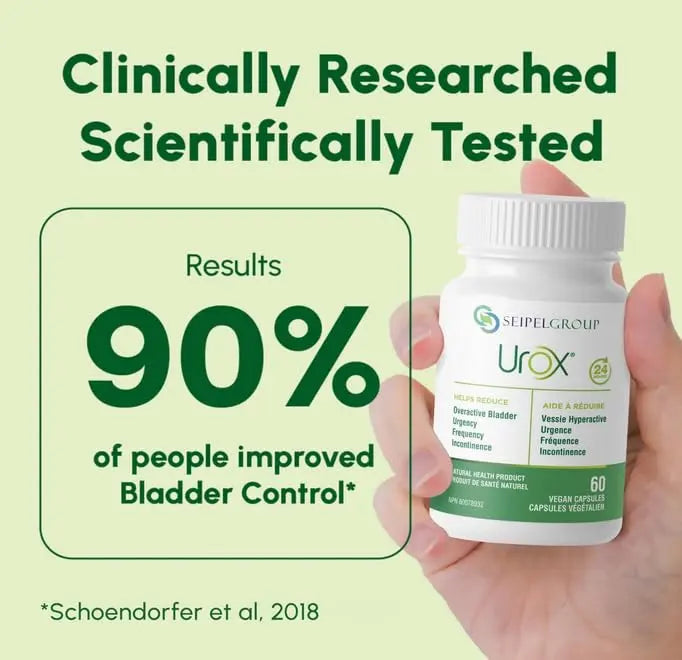 UROX Bladder Control, Safe and Effective Bladder Support Supplement for Men & Women, Helps Reduce Urinary Leakage, Frequency, Urgency, 180 Vegetarian Capsules UROXBuy Supplements Australia