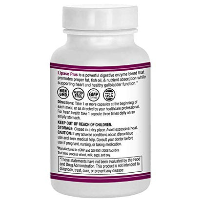 AST Enzymes Lipase-HP Plus – 90 Vegetarian Capsules - Fat Digestion Support – Keto Diet AST EnzymesBuy Supplements Australia